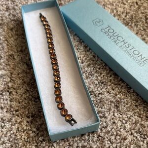 Touchstone Crystal Bracelet with Amber Hues